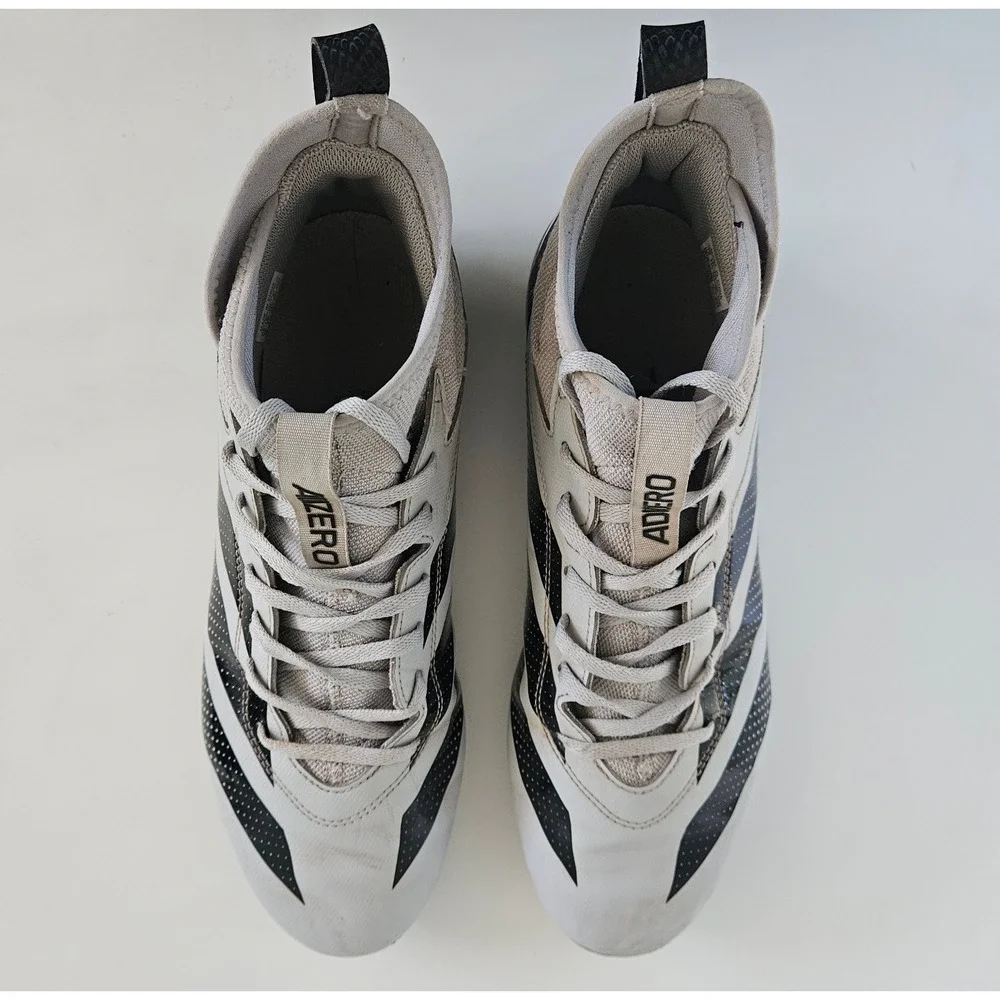 Adidas Adizero Impact Football Cleats Mens 12 Grey Black Snug Fit Shoes Sports